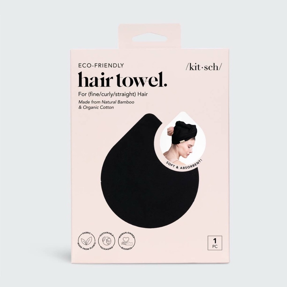 Kitsch Midnight Black Hair Wrap